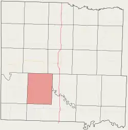 Location in Bates County