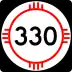 State Road 330 marker