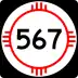 State Road 567 marker