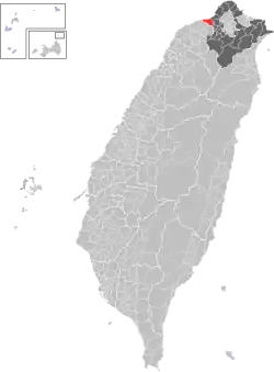 Location of Linkou in New Taipei City