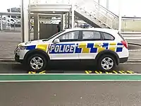 2012 Korean-built Holden Captiva (New Zealand Police)