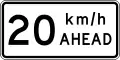 (TW-1B3(20) Road works speed limit ahead - 20 km/h