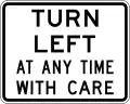 (A40-2) Left Turn At Any Time With Care (1994–2016)