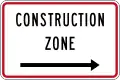 (A41-3) Construction Zone (to the right)