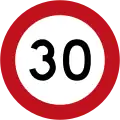 (R1-1) 30 km/h speed limit (2016–present)