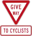 Give way to Cyclists