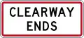 (R6-12.5) Clearway Ends