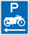 (R6-51.1) Motorcycle Parking (on the left of this sign)