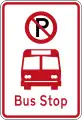 (R6-71) No Parking: Bus Stop