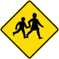 (W16-4/PW-31) Watch for children crossing