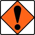 (TW-2) Attention - Other Dangers! (never used alone, a supplementary plate will explain the danger)