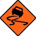 (TW-4) Slippery road