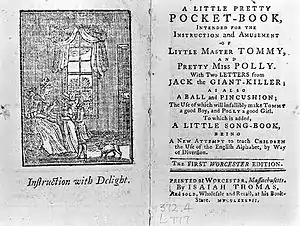 Image 9Newbery's A Little Pretty Pocket-Book, originally published in 1744 (from Children's literature)