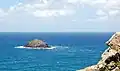 Puffin island seen from Pentire Point.