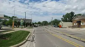 Looking west along Swan Creek Road