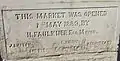 Newport Market foundation stone, Upper Dock Street entrance