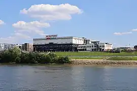 The mall viewed from the river