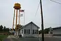 Niantic Village Hall and water tower