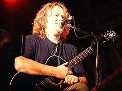 Nick Barrett in festival "Baltic Prog Fest 2008" in Kernavė, Lithuania on 25 July 2008. Performing acoustic program with Clive Nolan.