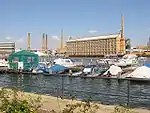 Industrial building over the Spree