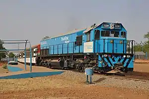 Niger Railway train at Niamey station