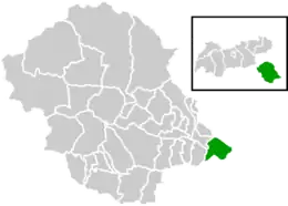 Location within Lienz district