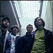 Nine Black Alps in 2009 (From left to right: Martin Cohen, David Jones, James Galley, and Sam Forrest.)