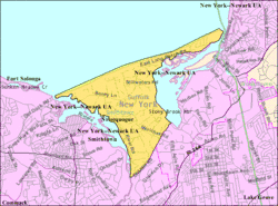 U.S. Census map of Nissequogue