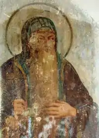 St. Nikita Stylites (fresco, 18th century).