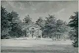 Garden interior with pavilion from old Frederiksberg property