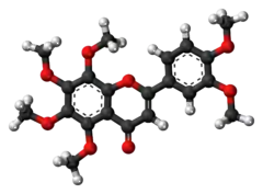 Ball-and-stick model of nobiletin