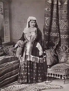 Noble Armenian woman from Shamakhi in the 19th century