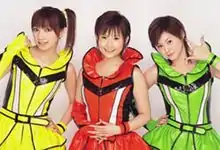 L-R: Maki Goto, Natsumi Abe, Aya Matsuura