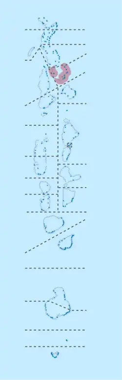 Location of Noonu in Maldives