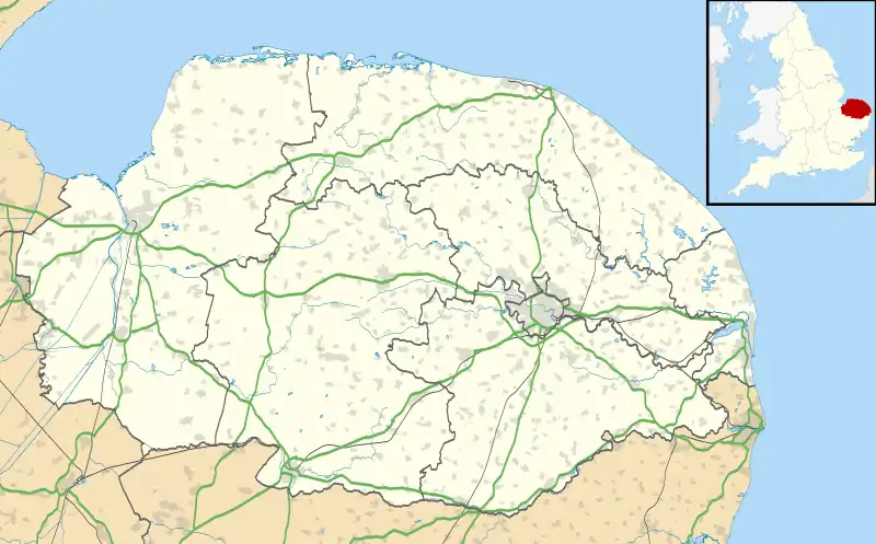 Northrepps is located in Norfolk