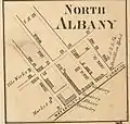 Map of North Albanyin 1866