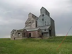 An old grain elevator in Almont