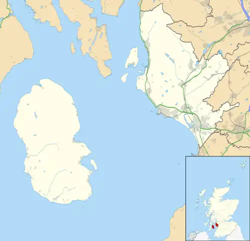 Cladach is located in North Ayrshire