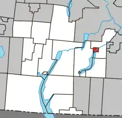 Location within Memphrémagog RCM