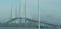 The Dames Point Bridge, seen from northbound I-295