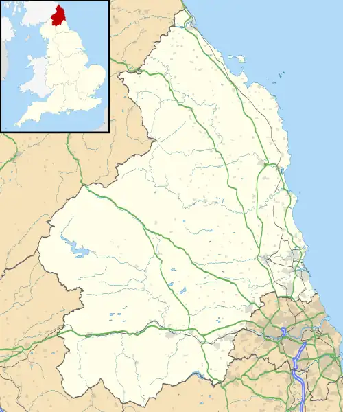 Hallington is located in Northumberland