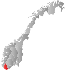 Vest-Agder within Norway