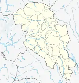 Map showing the location of Tystigbreen