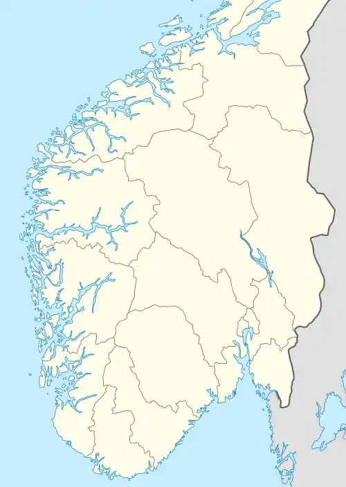 2007 Norwegian First Division is located in Norway South