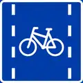 Cycle lane (centered)