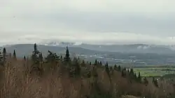 Notre-Dame-des-Bois, Québec (Canada). View from the road to the summit of Mont-Mégantic.