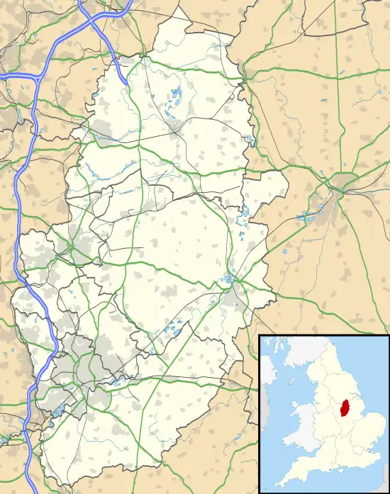 Strelley is located in Nottinghamshire