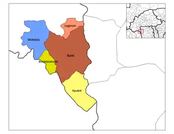 Legmoin Department location in the province