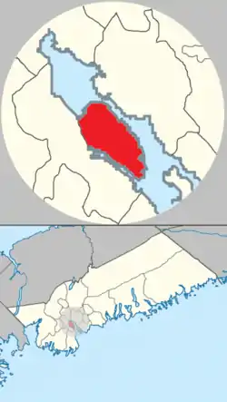 Location of Halifax Peninsula in municipal Halifax.