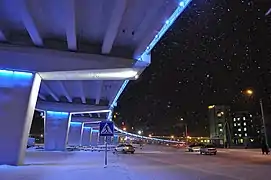 Overpass bridge in Novy Urengoy